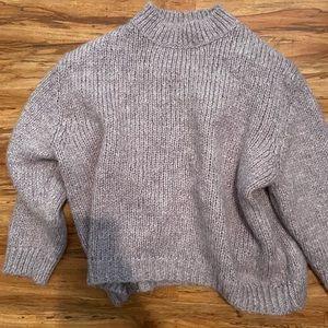 Lilac sweater a lot lighter in person